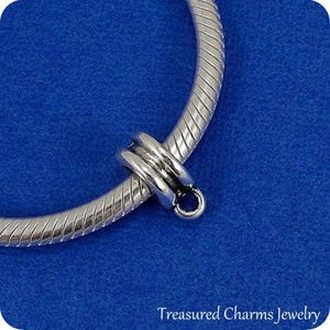 Silver Plated Adapter Bead For European Charm Bracelets - Convert Any Traditional Charm to fit a European Bracelet