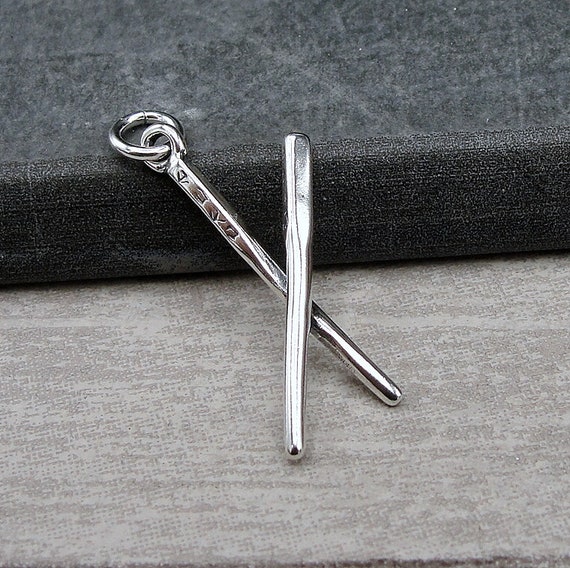 Chopsticks Charm 3D Sterling Silver Chopsticks Charm 3D Sterling Silver