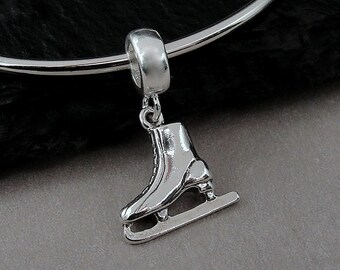 925 Sterling Silver Rollerblade Pendant Necklace – Extreme Sports Skating Charm Gift