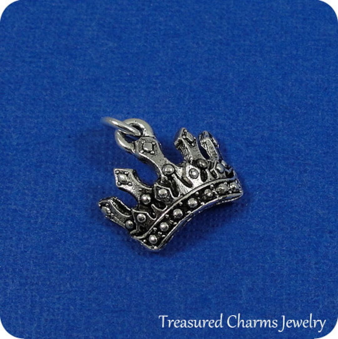Royal Crown Charm Silver Plated Royal Crown Charm for Etsy België