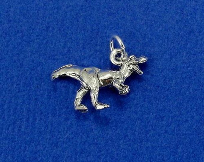 Tyrannosaurus Rex Charm - Silver Tyrannosaurus Rex Charm for Necklace or Bracelet