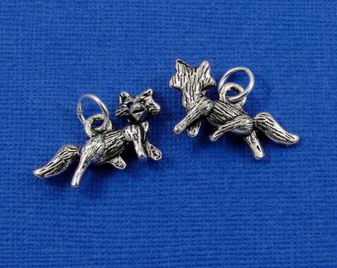 Fox Charm - Silver Plated Fox Charm for Necklace or Bracelet