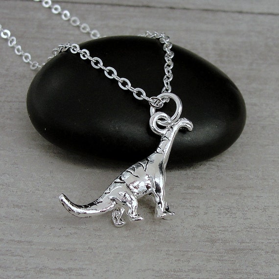 Brontosaurus Apatosaurus Dinosaur Charm Sterling Silver - Made in the USA Brontosaurus Apatosaurus Dinosaur Charm Sterling Silver - Made in the USA