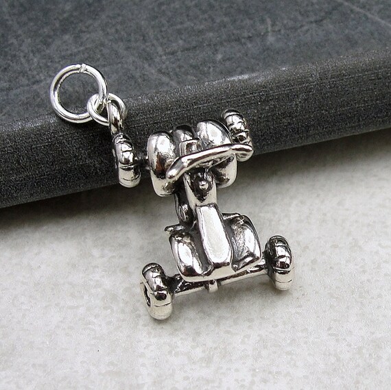 ATV Four Wheeler 4-Wheeler Quad Sterling Silver Charm, Made in the USA ATV Four Wheeler 4-Wheeler Quad Sterling Silver Charm, Made in the USA