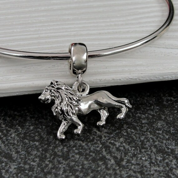 Lion charm silver clearance