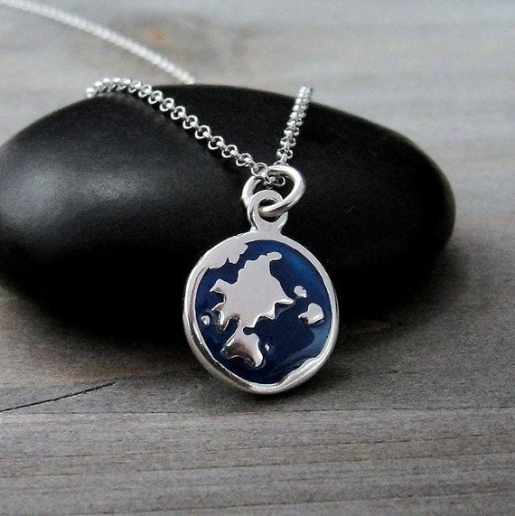 World Traveler Globe Charm Sterling Silver World Traveler Globe Charm Sterling Silver