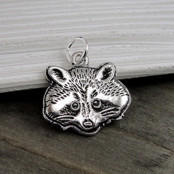 Raccoon Charm 3D Sterling Silver Trash Panda Raccoon Charm 3D Sterling Silver Trash Panda