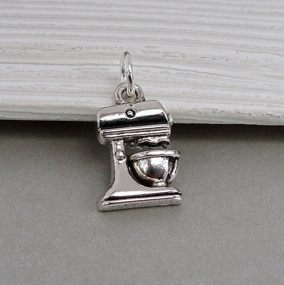 Hand Mixer Cooking Utensil Kitchen Charm Sterling Silver Hand Mixer Cooking Utensil Kitchen Charm Sterling Silver