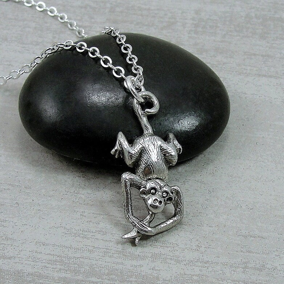 Monkey Necklace Monkey Pendant Monkey Jewelry Monkey Gifts