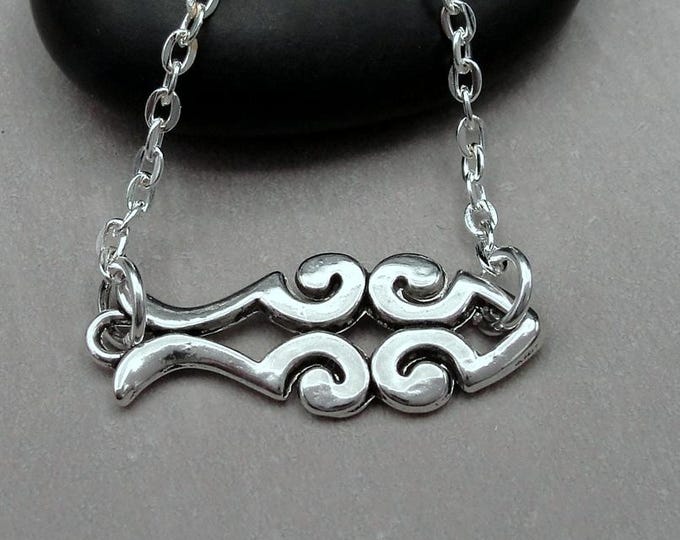 Silver Christian Ichthus Fish Necklace, Jesus Fish Necklace, Christian Fish Charm, Religious Necklace, Ichthys Fish Charm, Religious Gift