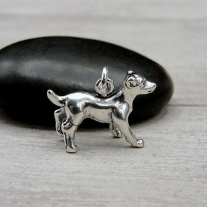 Jack Russell Terrier Charm, 925 Sterling Silver 3D Jack Russell Pendant, Bracelet Charm, Necklace Charm, Puppy Dog Charm, Jack Russell Gift