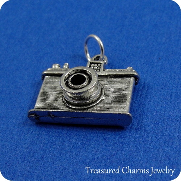 Camera Charm - Silver Plated Camera Charm for Necklace or Bracelet
