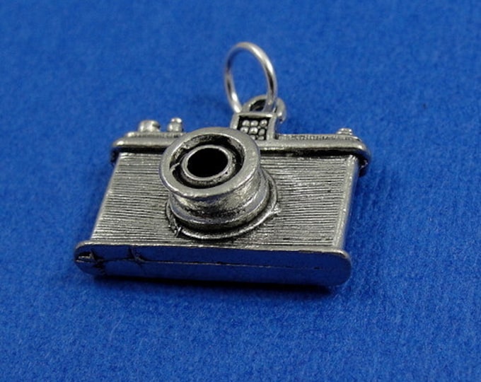 Camera Charm - Silver Plated Camera Charm for Necklace or Bracelet