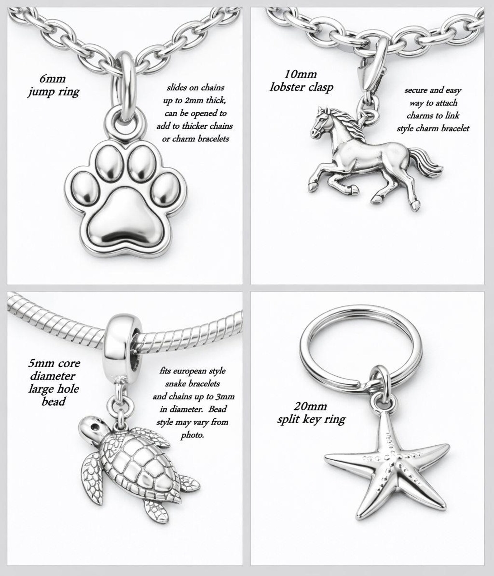 Stainless Steel Letter B Charm, Silver Engraved Letter B Round Disc ...