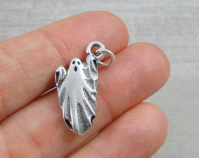 Ghost Charm - Silver Plated Ghost Charm for Necklace or Bracelet