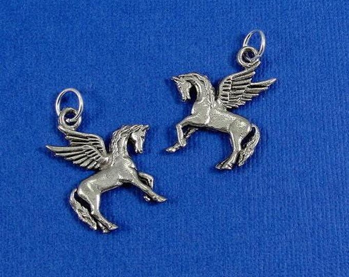 Pegasus Charm - Silver Plated Pegasus Charm for Necklace or Bracelet