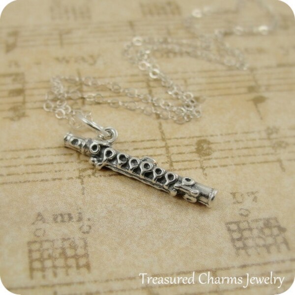 Flute Necklace Etsy