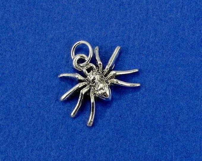 Spider Charm - Silver Plated Spooky Spider Charm for Necklace or Bracelet