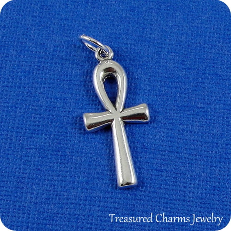Ankh Charm Sterling Silver Ankh Charm for Necklace or - Etsy