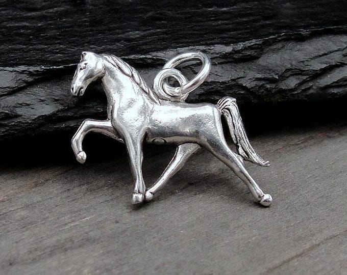 Silver Horse Charm, Walking Horse Charm, Equestrian Charm, Pony Charm, Horse Riding Charm, Equestrian Jewelry, Gift for Horse Lovers
