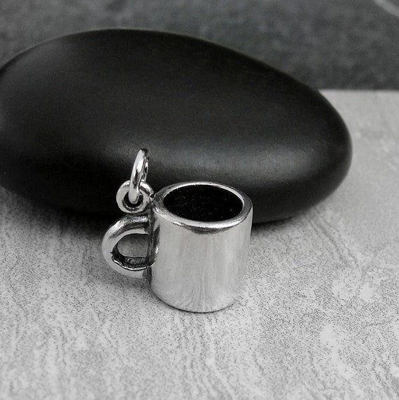 Coffee Mug To Go Charm Sterling Silver Coffee Mug To Go Charm Sterling Silver