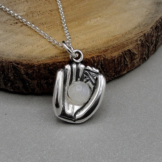 Girl Softball Player Sterling Silver Charm, Made in the USA Girl Softball Player Sterling Silver Charm, Made in the USA