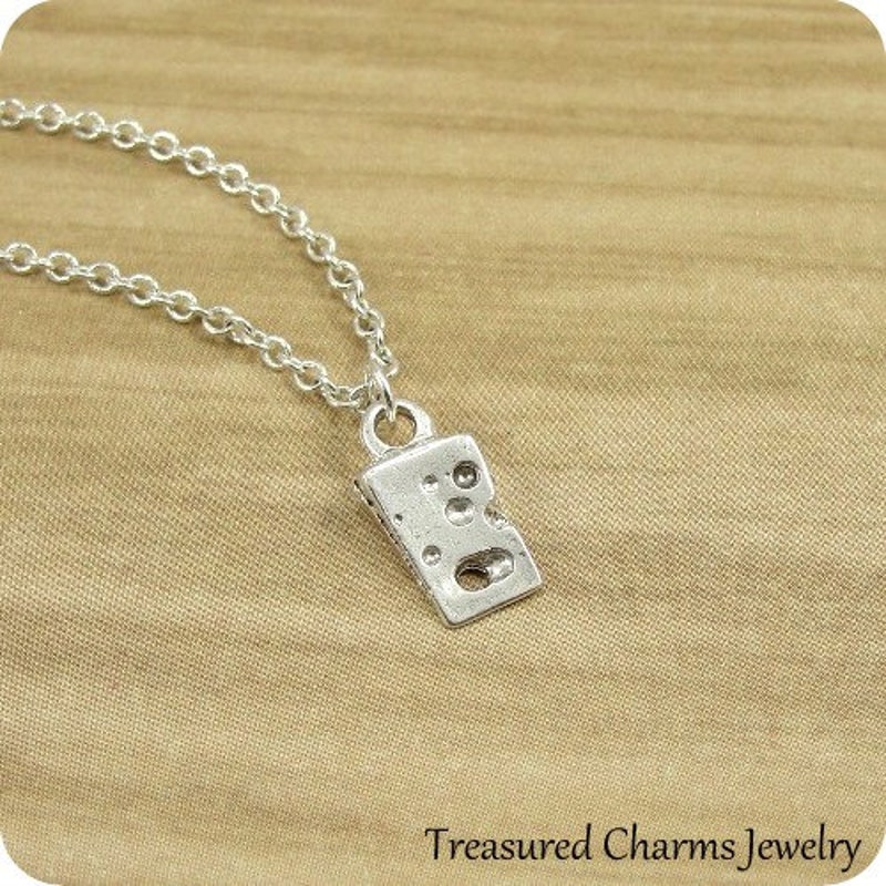 Meadowlark Swiss Cheese Charm Necklace - Sterling Silver main image 0