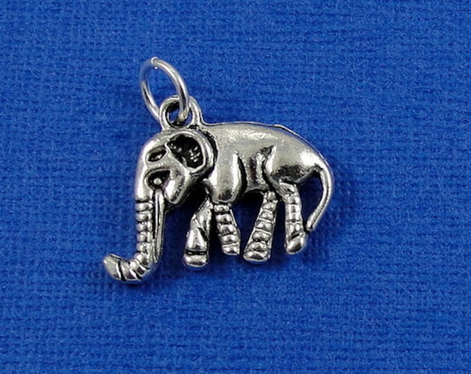 Elephant Charm - Silver Plated Elephant Charm for Necklace or Bracelet