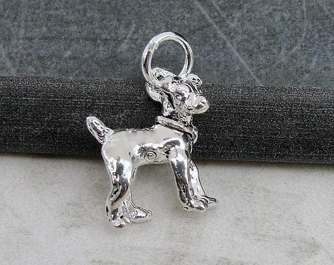 Jack Russell Terrier Charm, Silver Jack Russell Necklace Charm, Jack Russell Bracelet Charm, Dog Charm, Puppy Charm, Jack Russell Gift