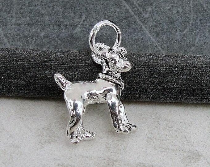 Jack Russell Terrier Charm, Silver Jack Russell Necklace Charm, Jack Russell Bracelet Charm, Dog Charm, Puppy Charm, Jack Russell Gift
