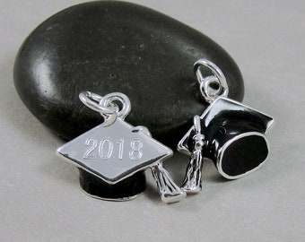 2018 Graduation Diploma Charm Pendant - Commemorative Jewelry For Graduates, Fine Polish, With Bail