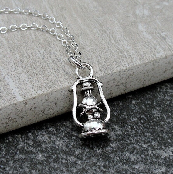 Oil Lamp Lantern Charm Sterling Silver Oil Lamp Lantern Charm Sterling Silver