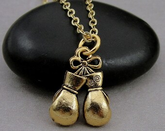Boxing Gloves Charm, Silver Boxing Charm For Necklace Or Bracelet...