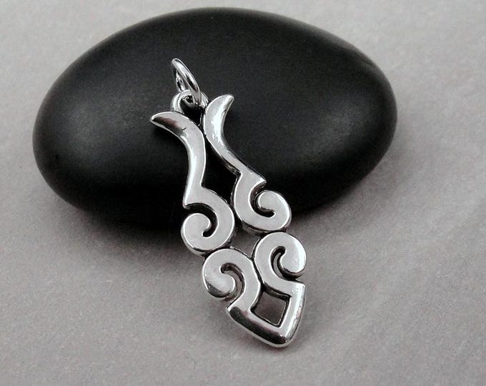 Christian Fish Charm, Silver Jesus Fish Charm, Ichthus Fish Charm, Ichthys Fish Charm, Religious Charm, Christian Charm, Fish Symbol Charm