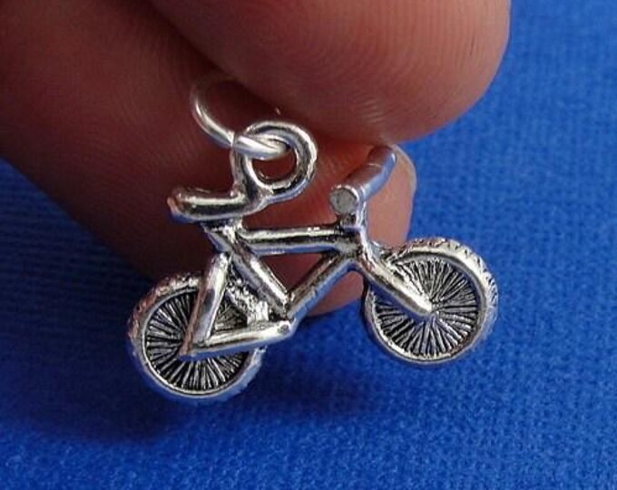 Bicycle Charm - Silver Bicycle Bike Charm for Necklace or Bracelet