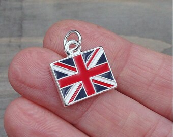 Collana Con Bandiera Britannica Union Jack Gioielli Con Bandiera Del Regno Unito Ciondolo Con Bandiera Britannica Ciondolo Con Bandiera Britannica Gioielli Patriottici Gioielli Union Jack - Italia - Foto 14