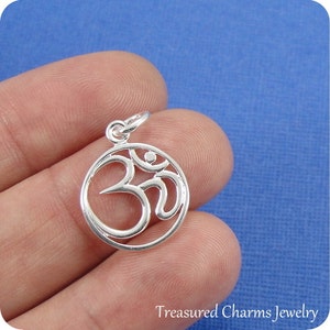 CLOSEOUT - Ohm Charm - Silver Aum Om Ohm Charm for Necklace or Bracelet