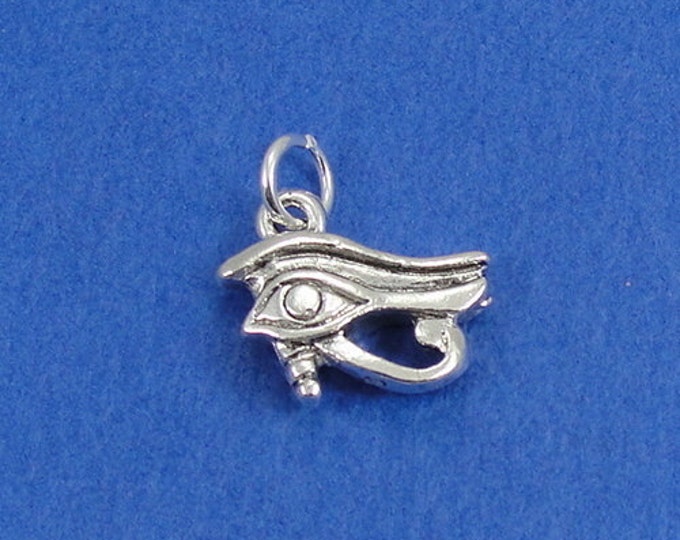 Eye of Horus Charm - Silver Eye of Horus/Ra Charm for Necklace or Bracelet