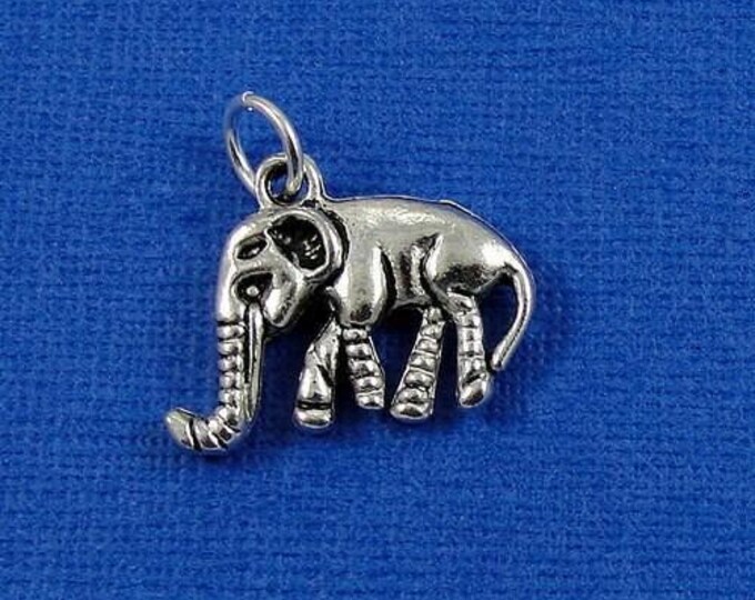Elephant Charm - Silver Plated Elephant Charm for Necklace or Bracelet