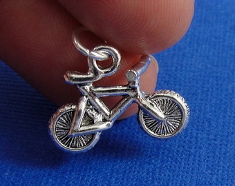 Bicycle Charm - Silver Bicycle Bike Charm for Necklace or Bracelet