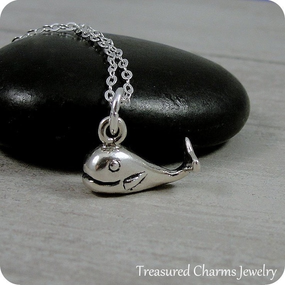 Smiling Whale Charm Sterling Silver, Charm Only Smiling Whale Charm Sterling Silver, Charm Only