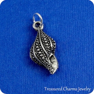 CLOSEOUT - Snail Shell Charm - Silver Snail Shell Charm for Necklace or Bracelet