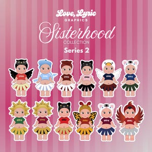 Sorority/Organization Sisterhood Series 2 Sonny Angel Inspired Stickers