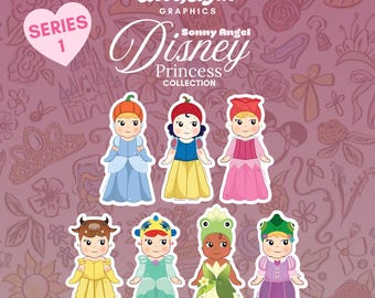 Pegatinas inspiradas en la princesa Disney Sonny Angel