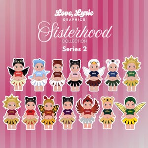 Sorority/Organization Sisterhood Series 2 Sonny Angel Inspired Stickers