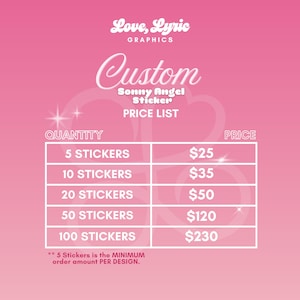 Personalized, Custom Sonny Angel Inspired Stickers image 4