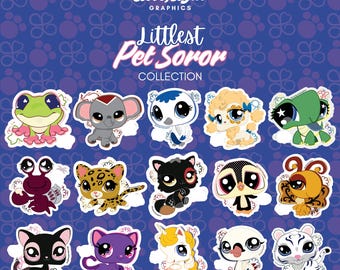 Sisterhood "Littlest Pet Soror" Organization LPS Inspired Stickers