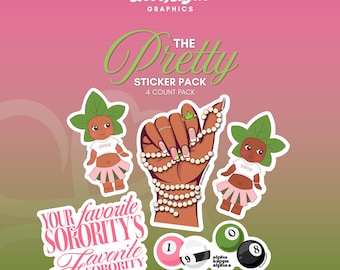 Paquete de pegatinas AKA Pretty (4 unidades)