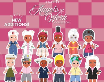 Angels at Work Occupation Sonny Angel Inspired Stickers