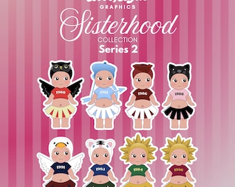 Sorority/Organization Sisterhood Series 2 Sonny Angel Inspired Stickers